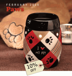 Scentsy Candle Warmer Paws