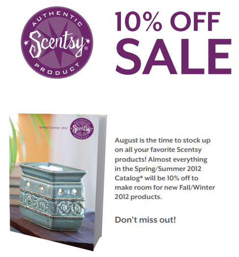 Save with Scentsy in August Banner