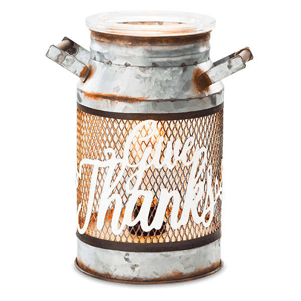 Give Thanks Milk Can Scentsy Warmer