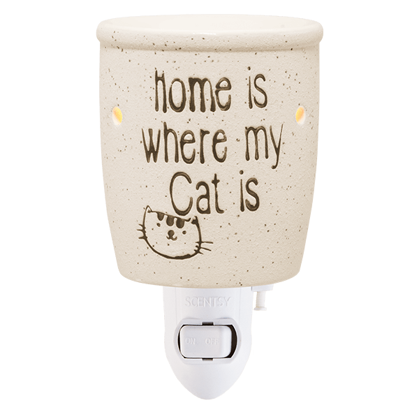 Home is Where my Cat is Scentsy Mini Warmer