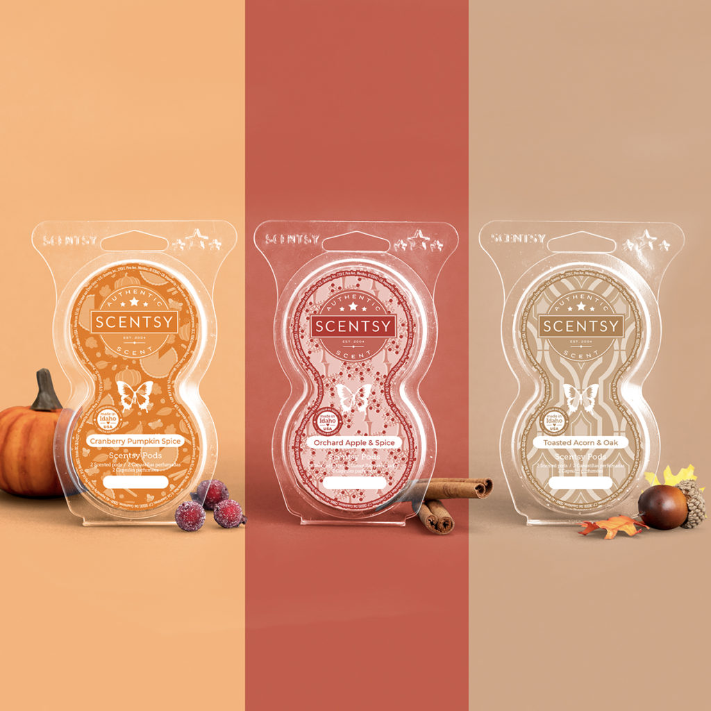 Scentsy Pod Twin Packs in 2021 Harvest Collection fragrances