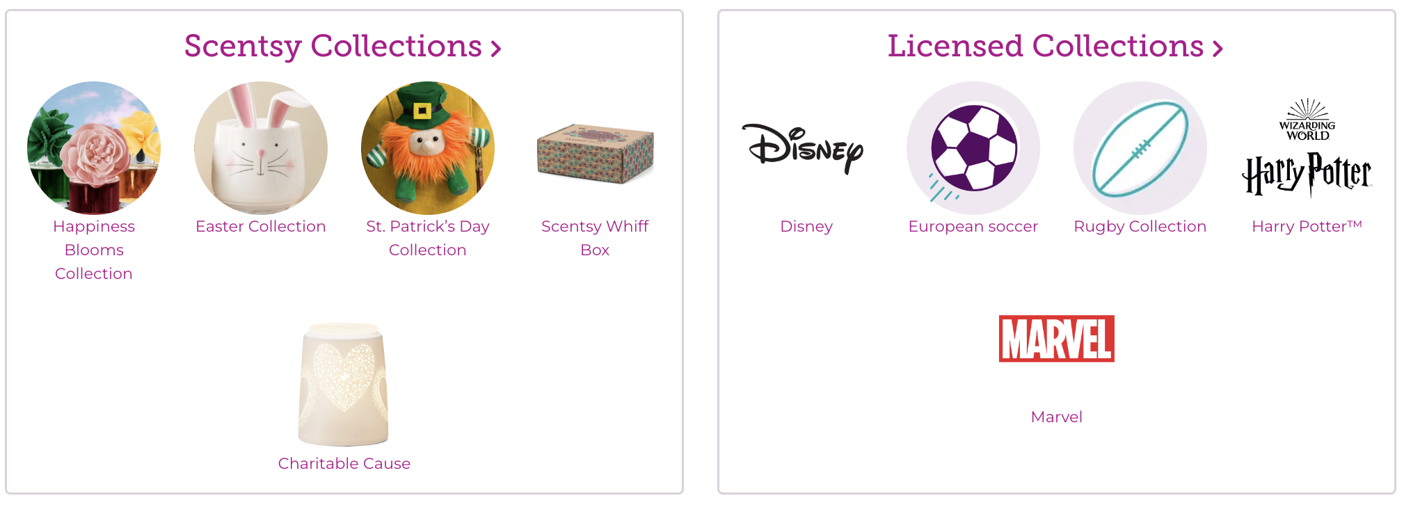 latest Scentsy collections